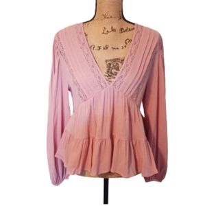 NEW Loveriche Babydoll Boho Top